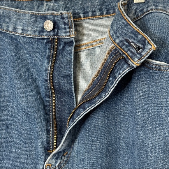 Levi’s 505 Jeans – Men’s 42x32 Blue Regular Fit Straight Leg Denim - Picture 4 of 9